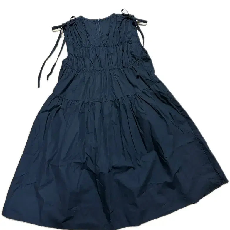 [BUNJANG] Summer Resort Style Frill Sleeveless Midi Dress Skirt / 새옷)휴양지룩 프릴 나시 원피스 치마 스커트 미디