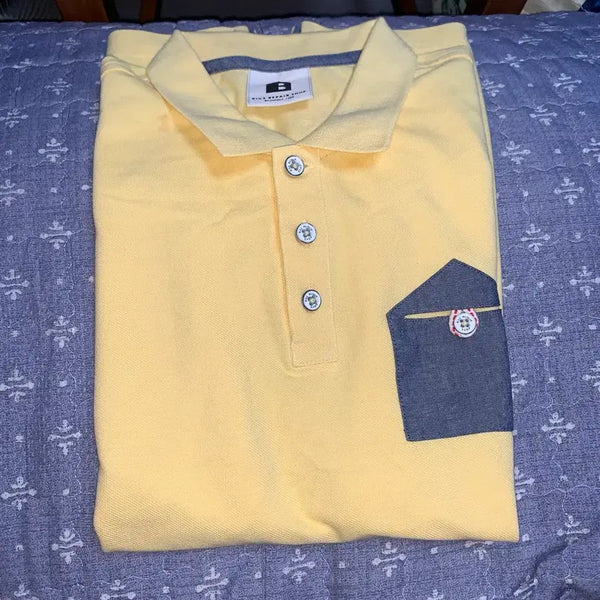 [BUNJANG] Bean Pole Short-Sleeve Polo Shirt (Size 100) / Bean Pole 빈폴 개나리색 반팔카라티 100 사이즈