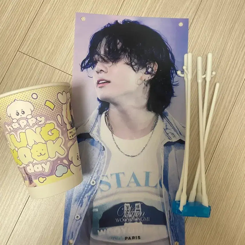 [BUNJANG] BTS Jungkook Birthday Cafe Lucky Draw Banner and Poster Set / 방탄 정국 생카 세트