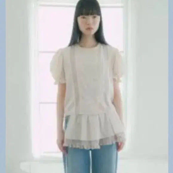 [BUNJANG] Pleats Pleats Puff Blouse / 플레따 퍼프 블라우스