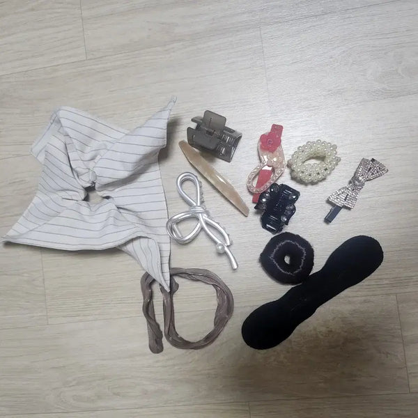 [BUNJANG] Hair Accessories Bundle (11 pcs) / 일괄)헤어악세사리 11종