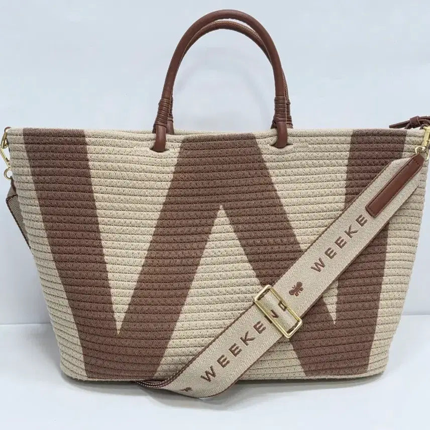 [BUNJANG] Weekend Max Mara 'Lido' W Logo Tote Bag / 위켄드 막스마라 라이드 W로고 토트백
