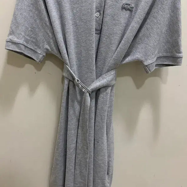 [BUNJANG] Lacoste Women's Grey Belted Polo Dress - Size S / 라코스테 카라 원피스 s