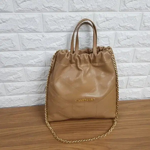 [BUNJANG] JILLSTUART Coco Quilting Chain Tote & Crossbody Bag Beige / 질스튜어트 토트백 & 크로스백 (코코퀼팅체인 베이지 JABA3F166I3