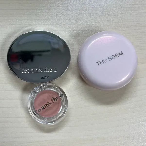 [BUNJANG] TAEO&THE Hangang Yunseul Transparent Highlighter Champagne Glow + The Saem Baked Highlighter Frosty Shell / 태오앤더 한강 윤슬 투명 하이라이터 샴페인 글로우 + 더샘 베이크드 하이라이터 프로스티 쉘