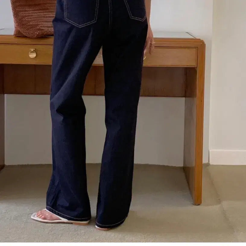 [BUNJANG] Berry Perry Non-Fade Raw Denim Pants M / 베리페리 논페이드 생지 데님 팬츠 M