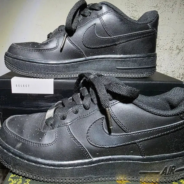 [BUNJANG] Nike Air Force 1 '07 Low Triple Black (225mm) / 나이키 에어 포스 1 '07 로우 트리플 블랙 225