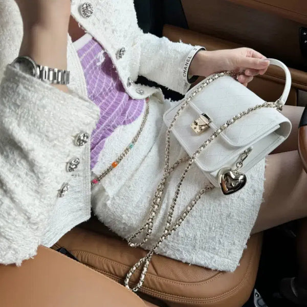 [BUNJANG] MAYOUICO Sophia Bag Medium White Gold Hardware / 마이아이코 소피아백 미듐 화이트 금장