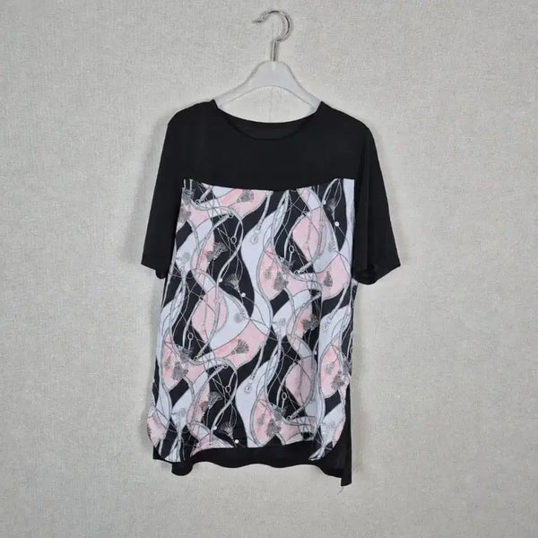 [BUNJANG] Black Chain Pattern Blouse / (#55,66추천)블랙 체인패턴 블라우스