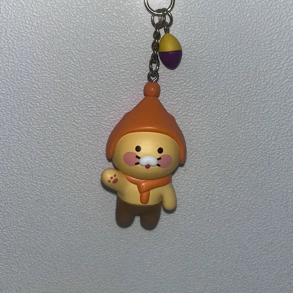 [BUNJANG] Chunsik Sweet Potato Figure Keychain / 고깔모자 춘식이 군고구마 피규어 키링 (정품)