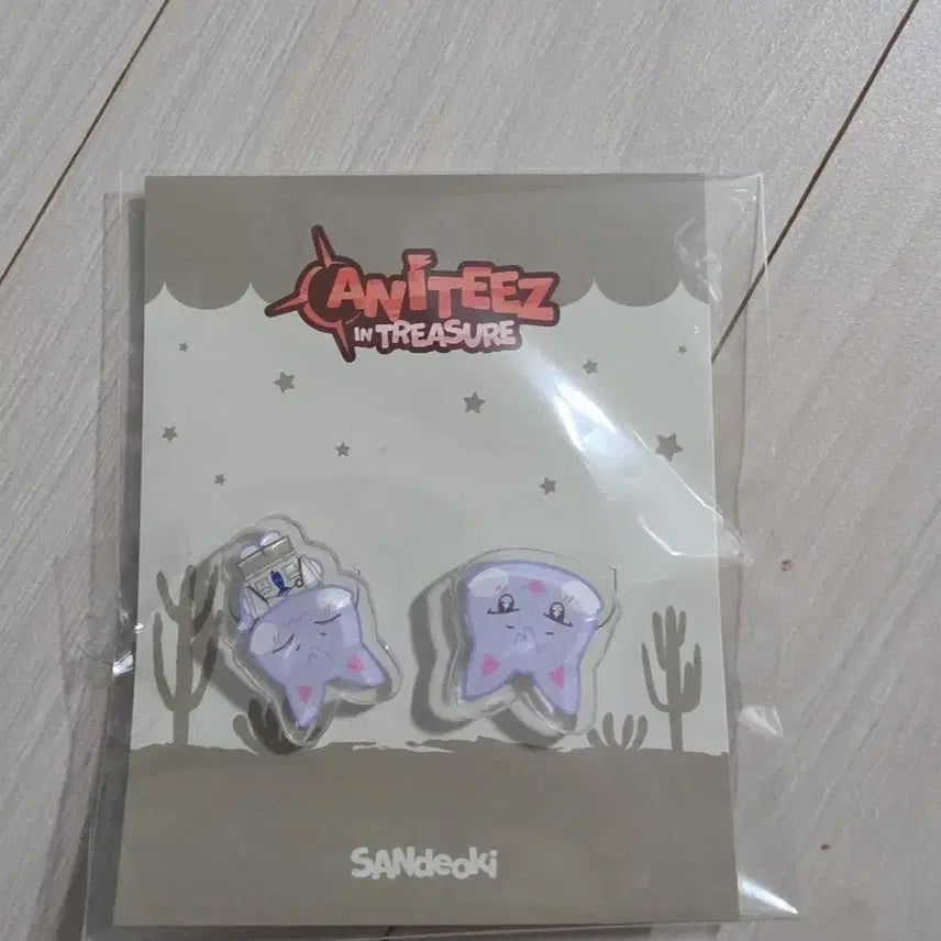 [BUNJANG] ATEEZ Aniteez San Deokyi Sticker Pack Sealed / 에이티즈 애니티즈 산덕이 스티콘 미개봉