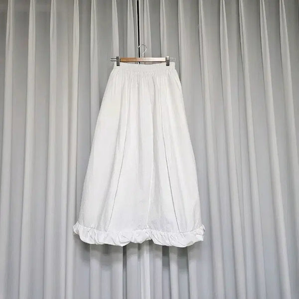 [BUNJANG] TEXTURE Balloon Long Skirt Seersucker / TEXTURE 텍스쳐 벌룬 롱스커트 시어서커
