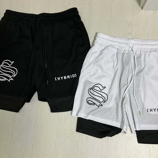 [BUNJANG] Running Mesh Shorts XL (New) - White/Black / 런닝매쉬흰검반바지XL(새상품)일괄가격