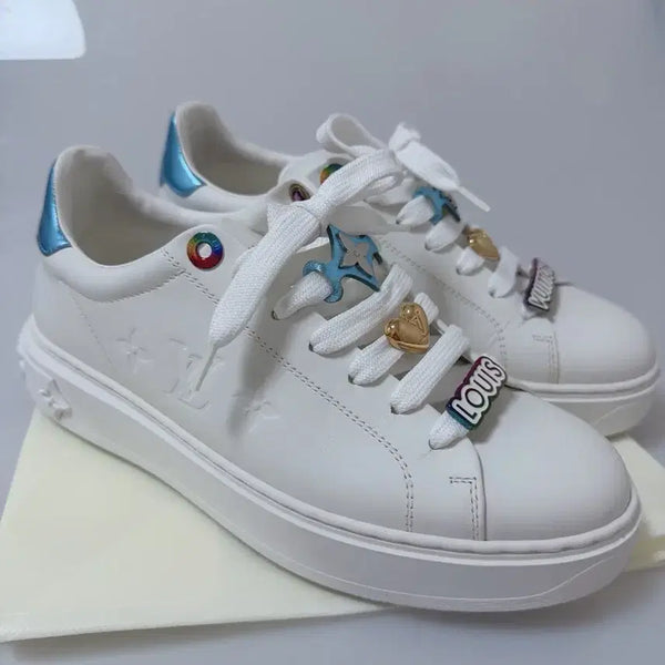 [BUNJANG] Louis Vuitton Timeout Sneakers Sky Blue Size 38 / (정품 실착 딱 한번)루이비통 타임아웃 스니커즈 38 하늘색