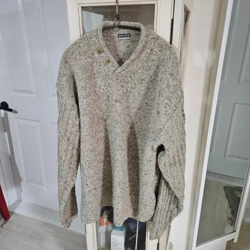 [BUNJANG] Belphe Knit Sweater Beige 105 / 벨페 니트 스웨터 베이지105
