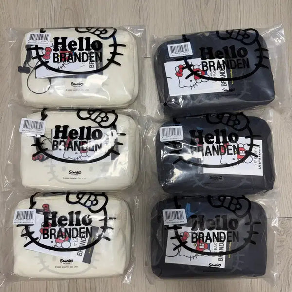 [BUNJANG] Brandon Hello Kitty Pouch Black/Ivory / 브랜든 헬로키티 파우치 블랙/아이보리