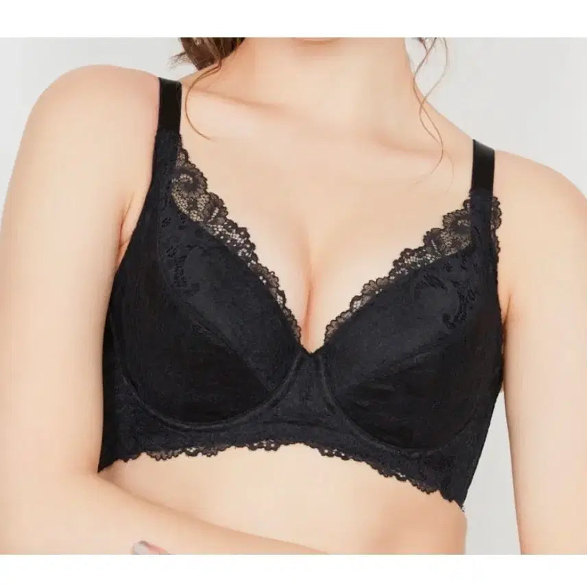[BUNJANG] Wachibra Hug Bra Black Embroidered Black Blue / 와키브라 허그브라 70G 엑사브라 70E 70F