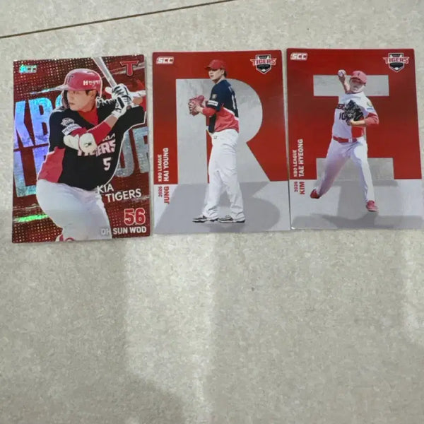 [BUNJANG] KIA Tigers Baseball Player Cards (3 pcs) / KIA kbo 카드 팝니다