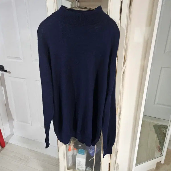 [BUNJANG] 100% Wool Black Turtleneck / 모100 검정니트