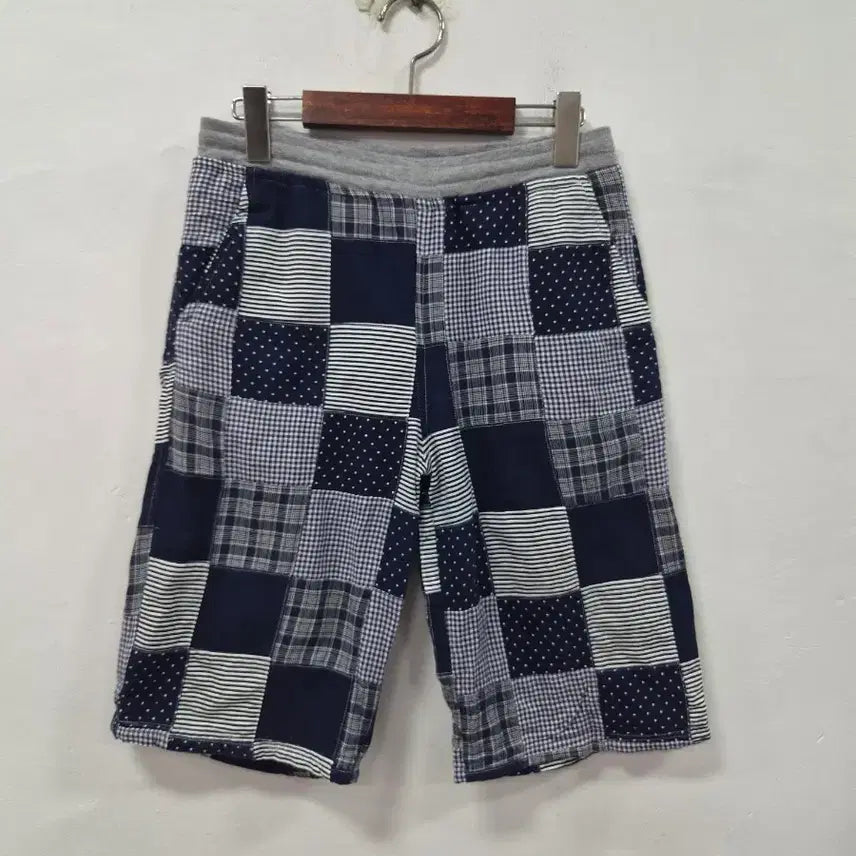 [BUNJANG] Patchwork Shorts Navy / 패치워크 반바지 네이비