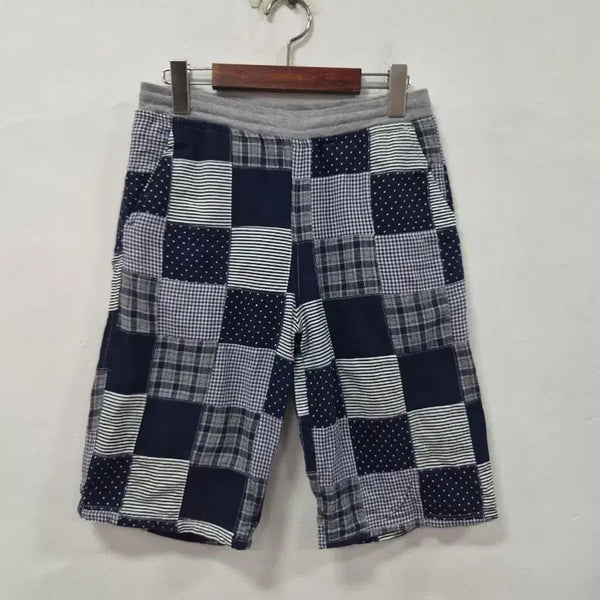 [BUNJANG] Patchwork Shorts Navy / 패치워크 반바지 네이비