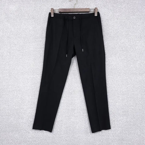 [BUNJANG] J.G.S Men's Summer Slim-Fit Spandex String Banding Slacks Pants / 조군샵[J.G.S] 남성 여름 얇은 스판 스트링 밴딩 슬랙스 바지 27-30까지