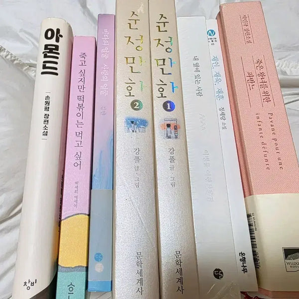[BUNJANG] Korean Bestseller Novels and Comics Bundle / 중고 도서 베스트셀러 한국 소설 강풀 만화 이병률 박민규 정세랑 아몬드