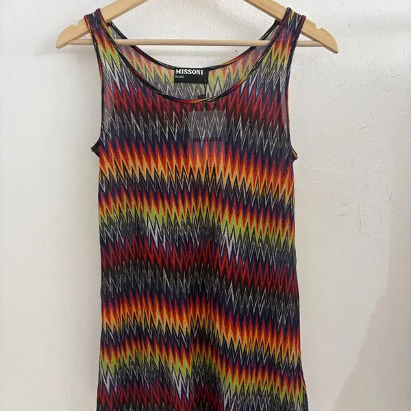 [BUNJANG] M Missoni Multi Viscose Blend Sleeveless Top / 미쏘니 탑