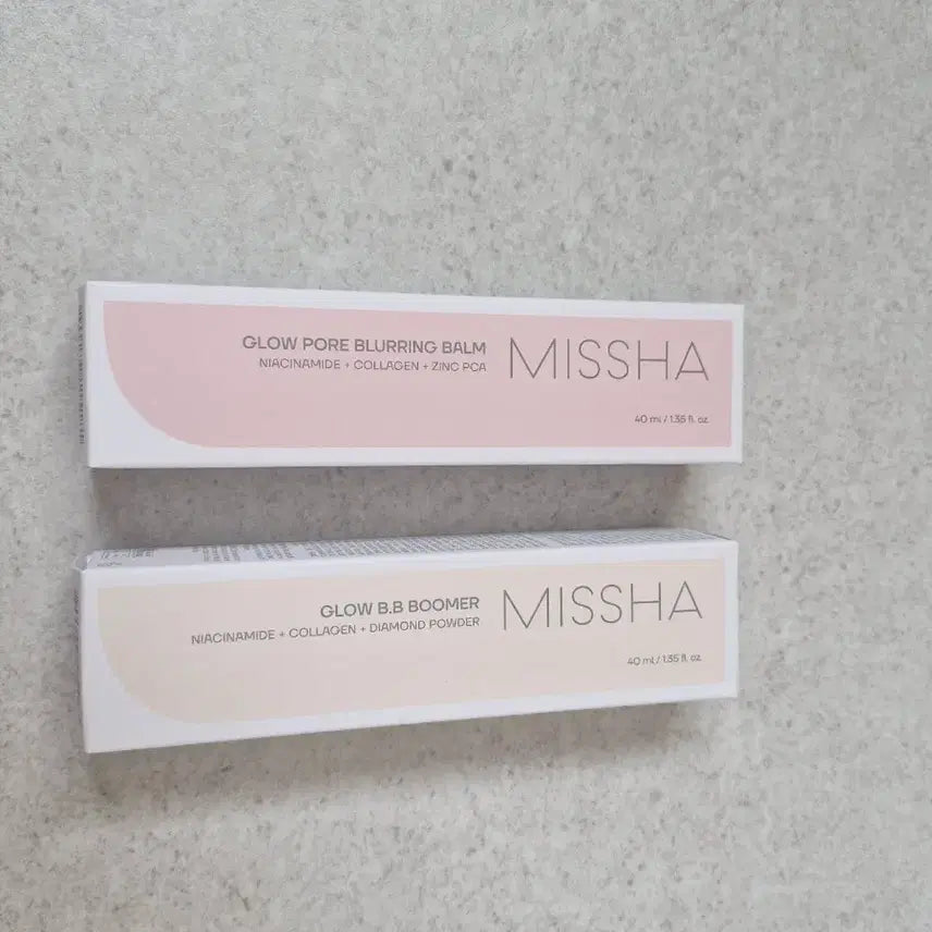 [BUNJANG] Missha Glow Pore Blurring Balm 40ml & Glow BB Boomer (New, Sealed) / (새상품 미개봉) 미샤 글로우 포어 블러링밤 40ml 글로우 비비부머