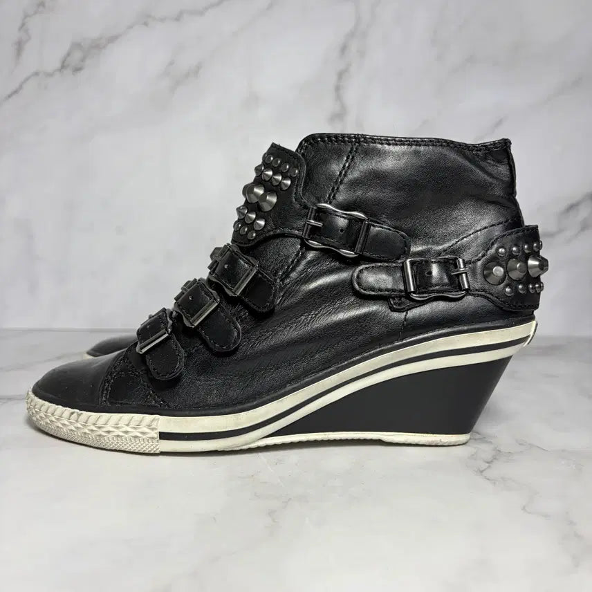 [BUNJANG] ASH Studded Wedge Heel Sneakers / [35] 아쉬 스터드 웨지힐 스니커즈