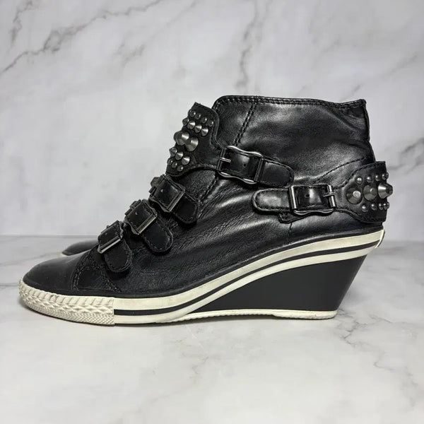 [BUNJANG] ASH Studded Wedge Heel Sneakers / [35] 아쉬 스터드 웨지힐 스니커즈