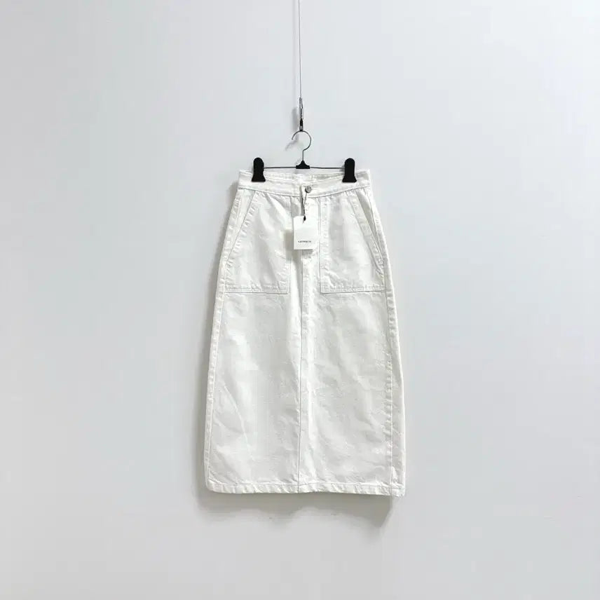 [BUNJANG] Editorial B Denim Skirt White Size S / 에디토리얼비 데님 스커트