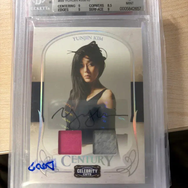 [BUNJANG] 2008 Celebrity Cut Kim Yunjin Relic Auto /10 BGS 9 / 2008 셀러브리티 컷 김윤진 렐릭오토 /10 BGS9