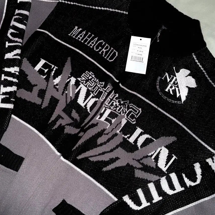 [BUNJANG] M GRD x Evangelion Track Knit Zip-up / M 마하그리드 에반게리온 트랙 니트 집업