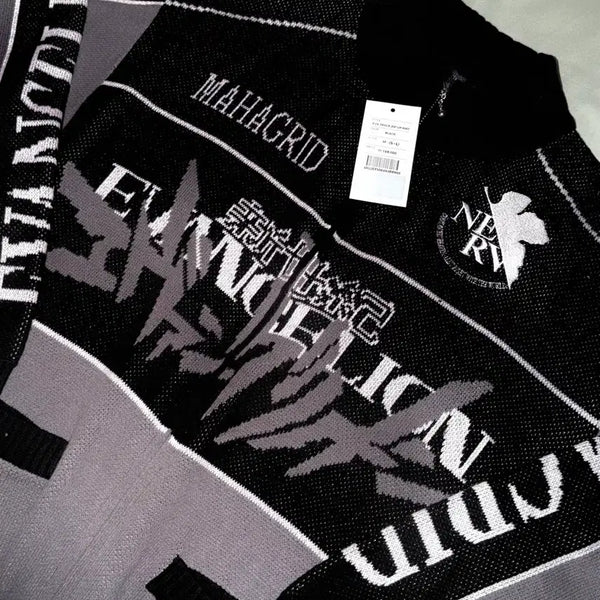 [BUNJANG] M GRD x Evangelion Track Knit Zip-up / M 마하그리드 에반게리온 트랙 니트 집업