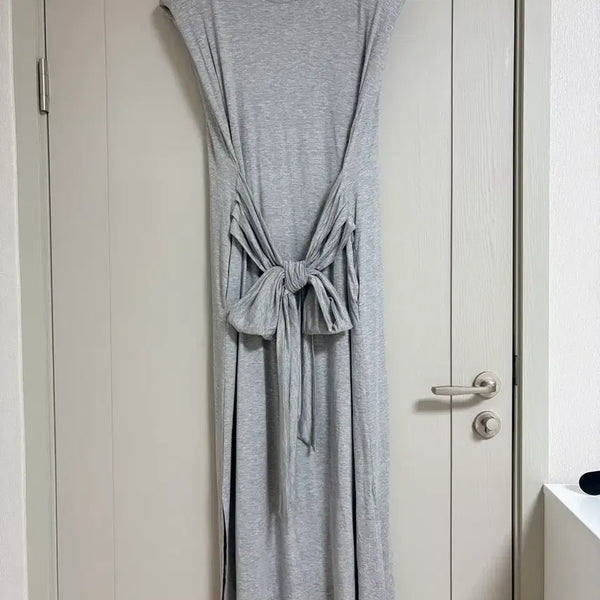 [BUNJANG] JULL-LOG Grey Jersey One-Piece Dress / JULL-LOG 그레이 져지원피스