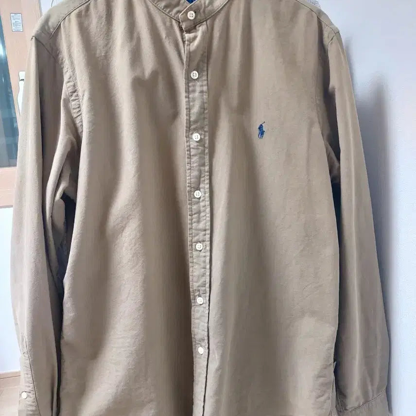 [BUNJANG] Polo Ralph Lauren Classic Fit Beige Shirt (Size M) / 폴로 랄프로렌 베이지 셔츠 (클레식 핏 M)