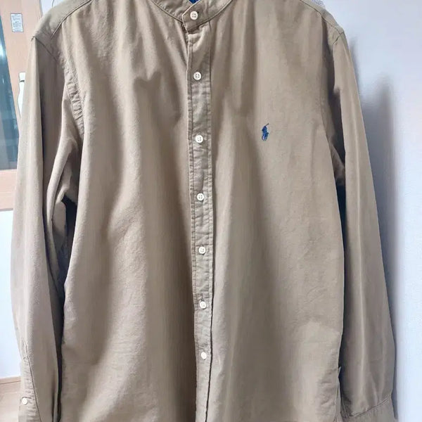 [BUNJANG] Polo Ralph Lauren Classic Fit Beige Shirt (Size M) / 폴로 랄프로렌 베이지 셔츠 (클레식 핏 M)