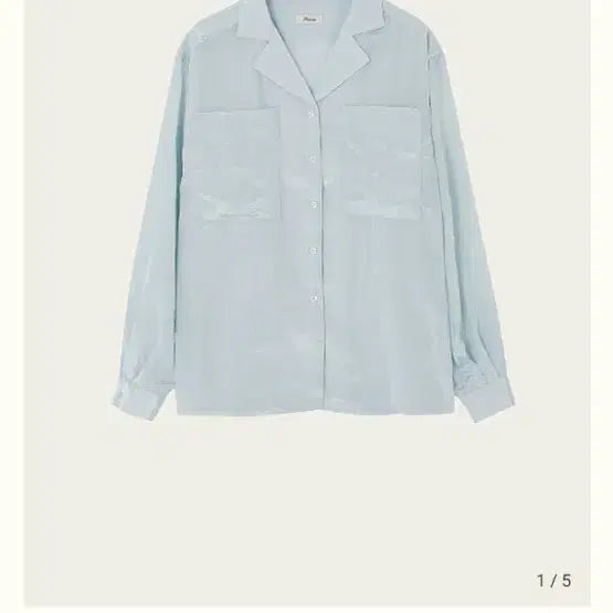 [BUNJANG] Ribbon Light Maze Pocket Blouse - Sky Blue / [텍있는새상품/택배비무료] 리본빛 메이즈 포멧 블라우스 maze pocket bluse-skyblue