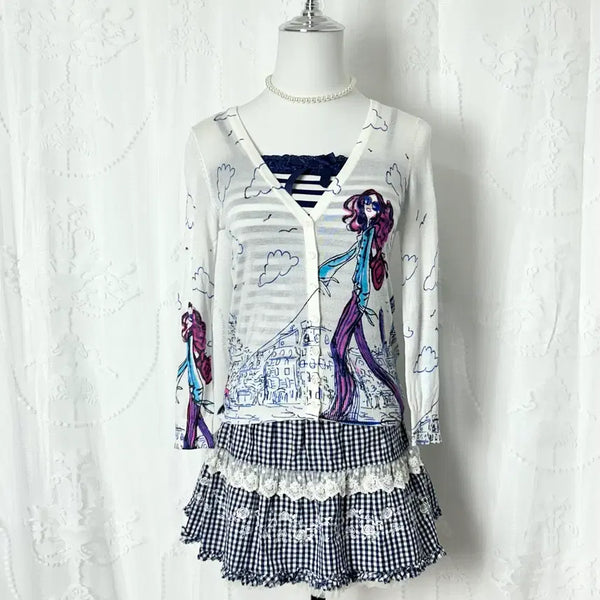 [BUNJANG] Axzfarm Marine Kitsch Lovely Blue Coordinate Set / 엑시즈팜 마린 키치러블리 블루 코디세트