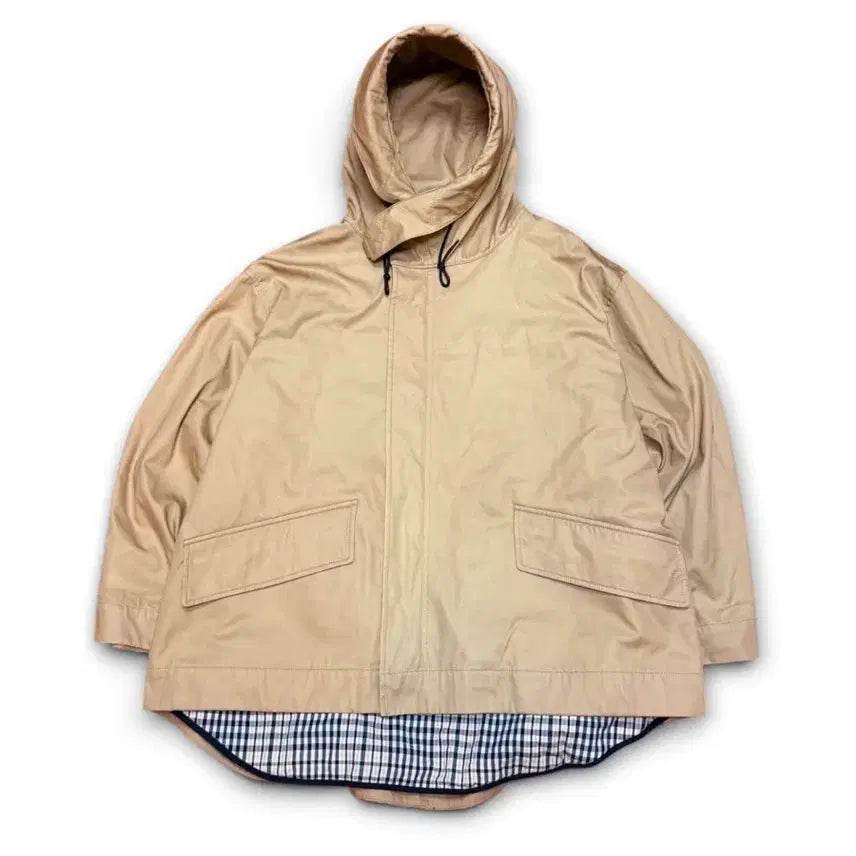 [BUNJANG] Studio Tomboy Beige Hooded Short Jacket / 스튜디오 톰보이 베이지 후드 숏 자켓