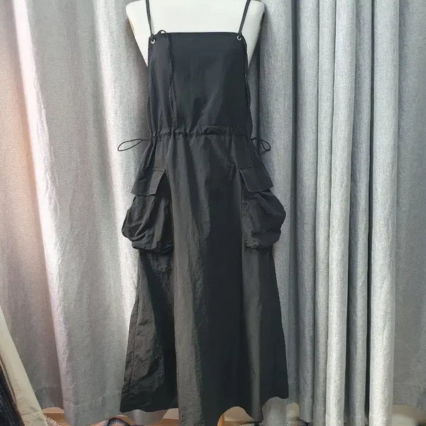 [BUNJANG] Square Cargo Maxi Dress / 사각사각 카고 맥시 원피스