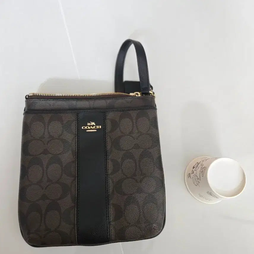 [BUNJANG] Coach Signature Crossbody Bag Brown / 코치 정품 시그니처 크로스백 브라운(단순디피)