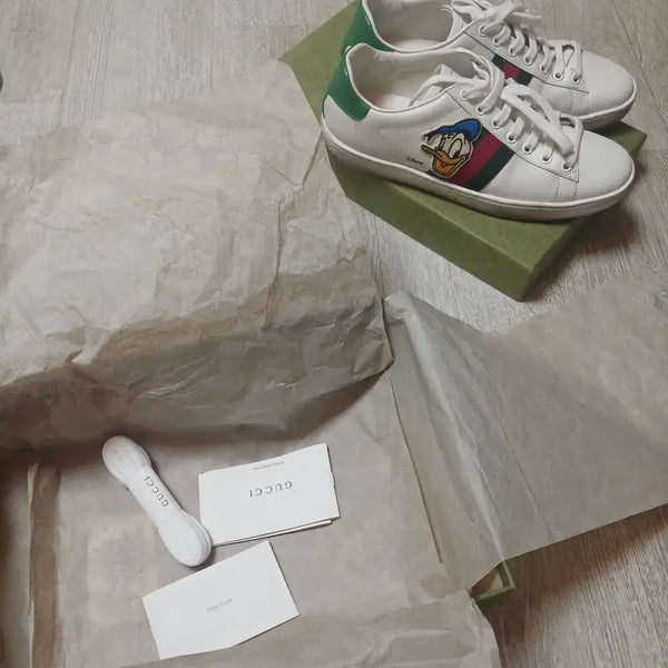 [BUNJANG] Gucci x Disney Donald Duck Ace Sneakers / (급처 상태 좋음)구찌 X 디즈니 도날드덕 에이스 스니커즈