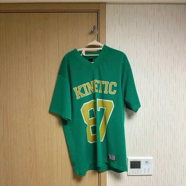 [BUNJANG] Kinetic People Mesh Rugby T-Shirt L / 키네틱피플 메쉬 럭비 티셔츠 L