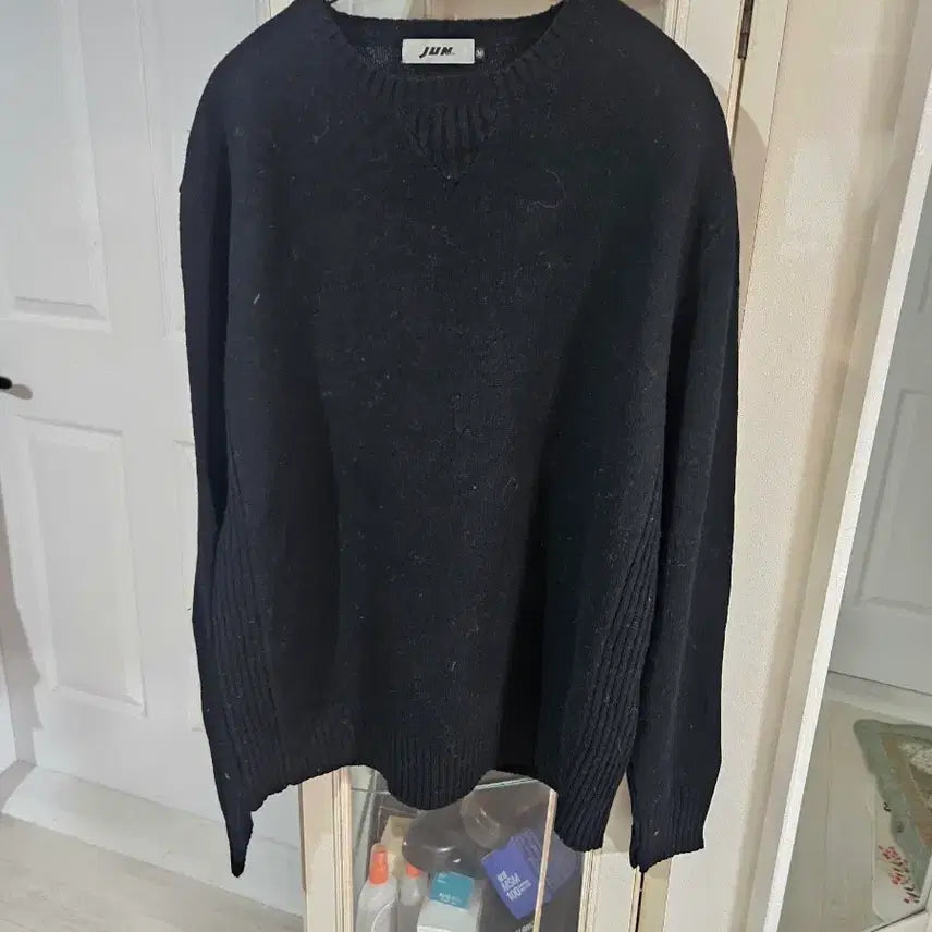 [BUNJANG] Men's Wool Knit Sweater Black / 남자 울니트 100