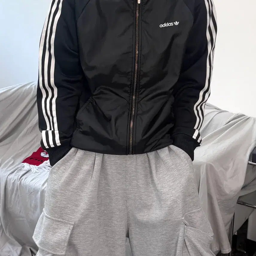 [BUNJANG] Adidas Beckenbauer Black Track Top Jersey L / 아디다스 베켄 바우어 블랙 트랙탑 져지 L