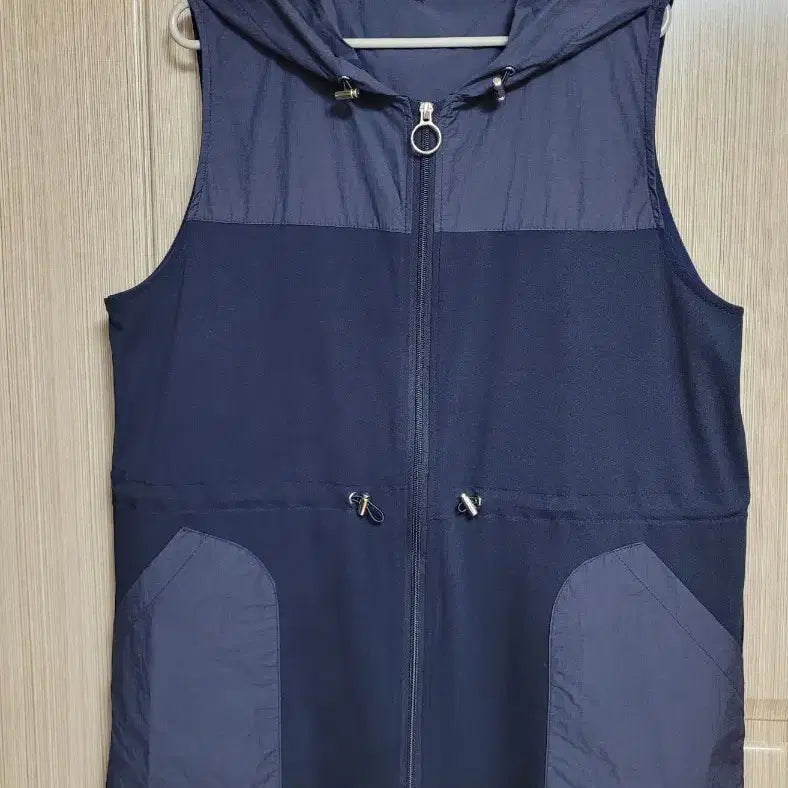 [BUNJANG] Navy Hooded Vest XL / 네이비 후드 조끼 XL