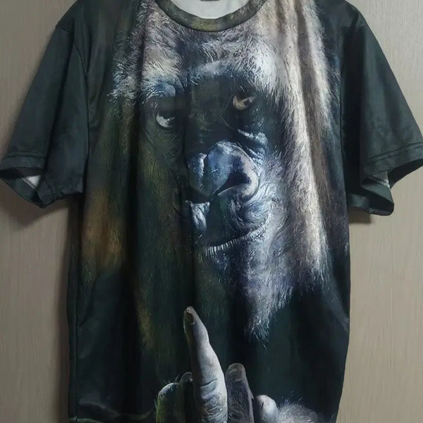 [BUNJANG] Gorilla Graphic Functional T-Shirt XL / F] 고릴라 그래픽 기능성 티셔츠, XL*