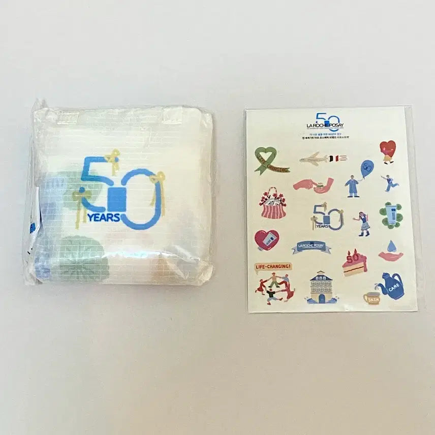 [BUNJANG] La Roche-Posay Sticker + Reusable Bag Set / 라로슈포제 스티커 + 리유저블백 구성